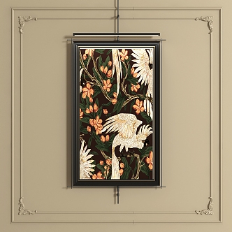 French decorative painting 3d model