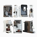 Stylish Modern Kitchen Appliances Collection Including Coffee Machines Blenders And Grinders