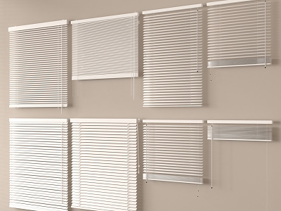 Minimalist venetian blinds Rolling blinds Venetian blinds 3d model