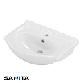 Modern White Ceramic Wash Basin With Sleek Design And Countertop Mount