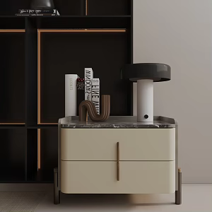 Modern Bedside Cabinet 3d model