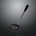 Modern Cleaning Tool With Black Handle And White Shaft Brush Head 3d model