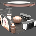 Nordic Modern Simple Light Luxury Fashion Seasonal Goods Department Store Jewelry Store 3d model