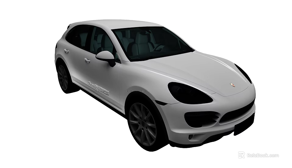 White SUV Car With Sleek Exterior Design Modern Front Fascia And Stylish Wheels 3d model 