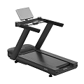 Modern Treadmill For Home Fitness With Tablet And Various Angles