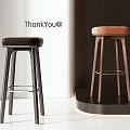 Modern Bar Stool 3d model