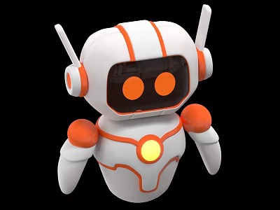 AI Robot Intelligent Robot Science Fiction Robot 5G Big Data AI Technology Artificial Intelligence 3d model