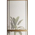 Modern Room Dividers With Geometric Patterns Metal Frames Mesh And Glass Panels For Interior Decor
