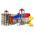 Modern slide rides 3d model