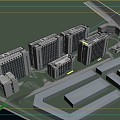 E-commerce Industrial Park Project Commercial Complex 3d model