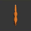 Low Poly Orange Fox Game And Movie Character With White Chest And Brown Ears