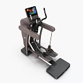 Fitness Equipment Modern Elliptical Trainer With Digital Display Colorful Interface And Foot Pedals