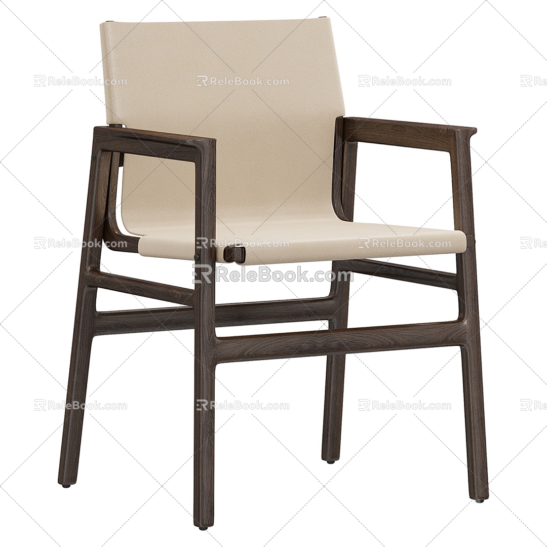 Poliform modern single chair 3d model