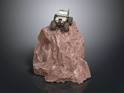 Modern all-terrain vehicle toy car four-wheeled beach car 3d model