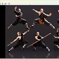 2D costume figure Shaolin monk Shaolin kungfu Shaolin monk costume man 3d model