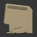 Vintage Beige Electronic Computer Setup With Monitor Keyboard And System Unit