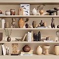 Quiet Ornaments Combination Ornaments Combination Ornaments Pottery Pot Utensils 3d model