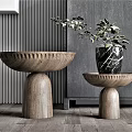 Modern Side Table Side Table Corner Table Coffee Table Side Table Coffee Table Decorative Table Plant Flower Pot Vase 3d model