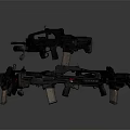 Modern Tactical Firearms Collection Featuring Rifles And Pistol Design