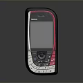 Nokia Black And Pink Mobile Phone With Keyboard Screen Modern Electronic Device
