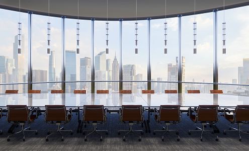 Modern Conference Room 3d model