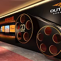 OUTDO 28th Outdoor Sports Gear Activity Exhibition Wall With Film Reel Decorations