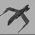 Aerospace Military Spacecraft Model Featuring Camouflage Design Cockpit And Wing Details
