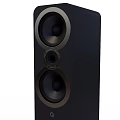 Black Floor Standing Speaker With Modern Design And Dual Audio Drivers 3d model