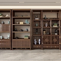 New Chinese Bookcase 3d model