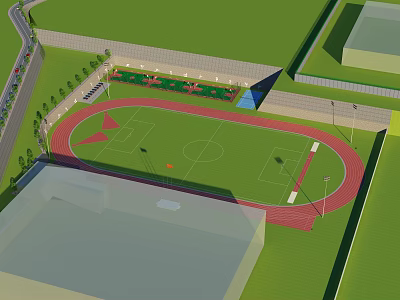 modern football stadium 3d model modern football stadium 3d model