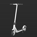 White Electric Scooter Sports Equipment With Modern Design Sturdy Wheels And Handlebar