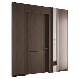 Modern Hotel Single Door 3d model