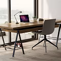 Modern desks and chairs desks and chairs 3d model