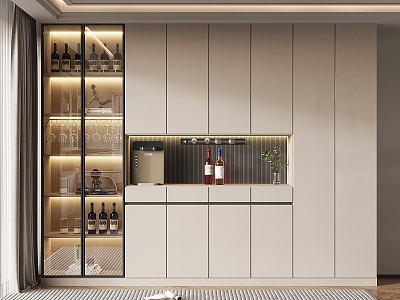 Modern Wine Cabinet Ornaments model