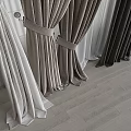 Elegant Layered Curtains In Neutral Tones With Soft Fabric And Tiebacks