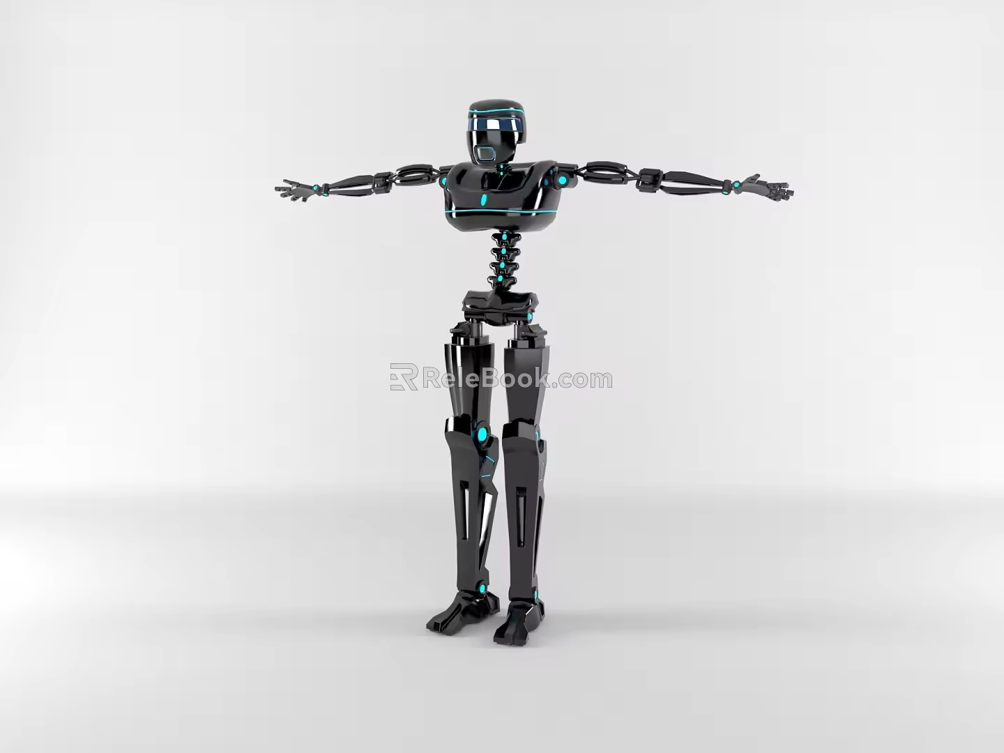 modern bionic robot 3d model