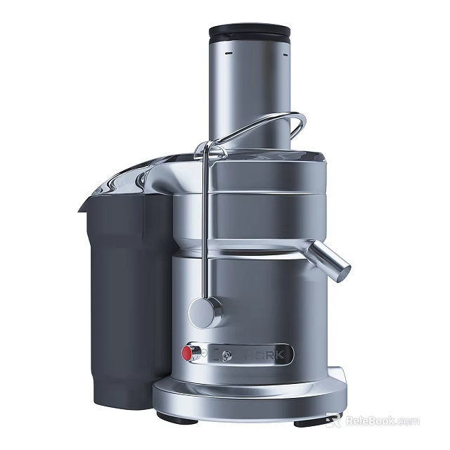 Electric Stainless Steel Juicer Modern Kitchen Appliance With Efficient Juicing Design 3d model 