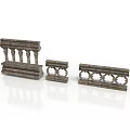 Ornate Stone Railing Components With Carved Columns Decorative Panels And Intricate Designs