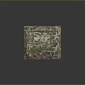 Ancient Architecture Ruins with Stone Walls and Square Layout Surrounded by Green Vegetation on Plateau