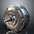 High Precision Industrial Motor Gear Component With Metal Casing And Bolted Shaft Structure