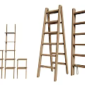 Durable Wooden Ladders and Shelves for Home Storage and DIY Projects