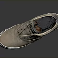 Light Brown Canvas Casual Shoes With White Brown Sole And Retro Design