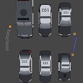 Police car suit 3d model