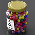Colorful Gel Beads Filled Ceramic Jar With Golden Lid And ProFreshner Label