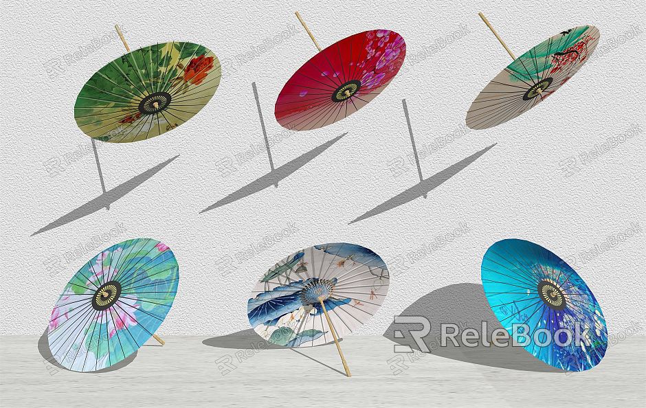 New Chinese-style Oil Paper Umbrella Sunshade model