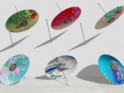 New Chinese-style Oil Paper Umbrella Sunshade model