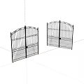 Iron metal gate 3d model