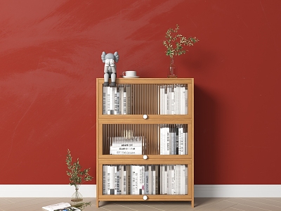 Nordic Sideboard Side Cabinet Bookcase model