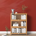 Nordic Sideboard Side Cabinet Bookcase 3d model