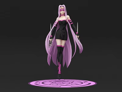 Modern Anime Characters 3d model